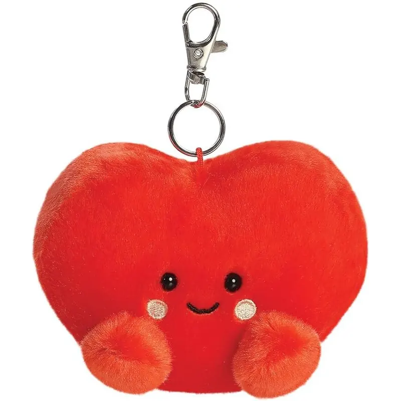 AURORA 26736 , 34193 Palm Pals Amore Herz zum Anklippen, 10 cm, Plüschtier, rot