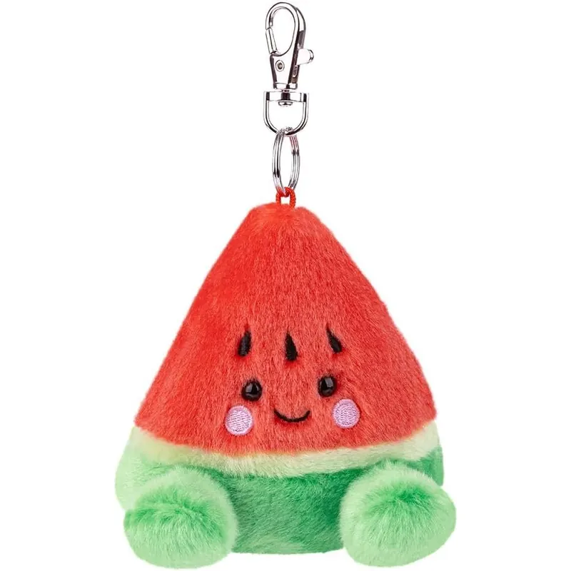 AURORA, 26737 Palm Pals Sandy Watermelon Clip-On, 10 cm, Plüschtier, rot & grün