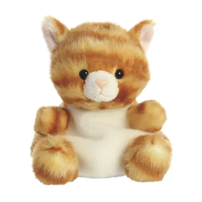 Aurora, 33473, Palm Pals, Meow Katze, 13cm, Plüschtier,orange