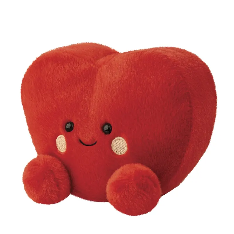 Aurora, 61541, Palm Pals Medium, Amore Heart 8In, Soft Toy, Red