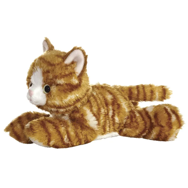 Aurora World 31277 - Mini Flopsie - Molly Katze getigert 20.5 cm, braun