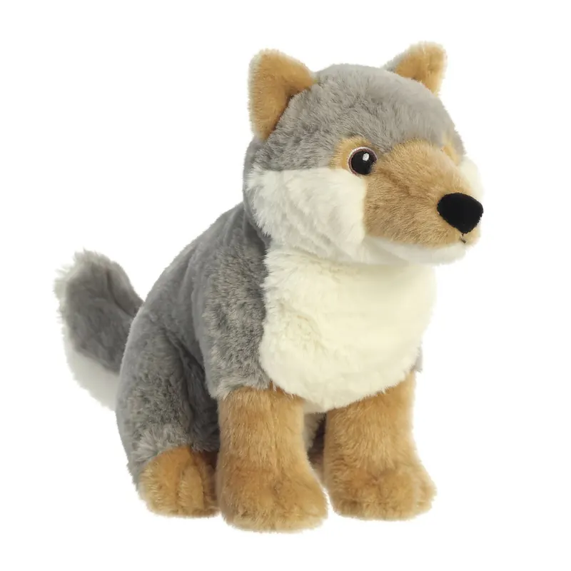 Aurora World Aurora, 35006, Eco Nation, Wolf, 24cm, Plüschtier, (Grau/Weiß/Braun)