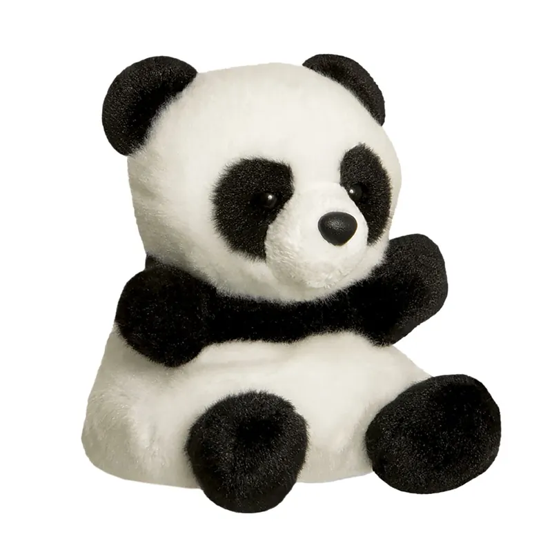 Aurora World Aurora, 61350, Palm Pals Bamboo Panda, 13cm, Plüschtier, Schwarz und Weiß