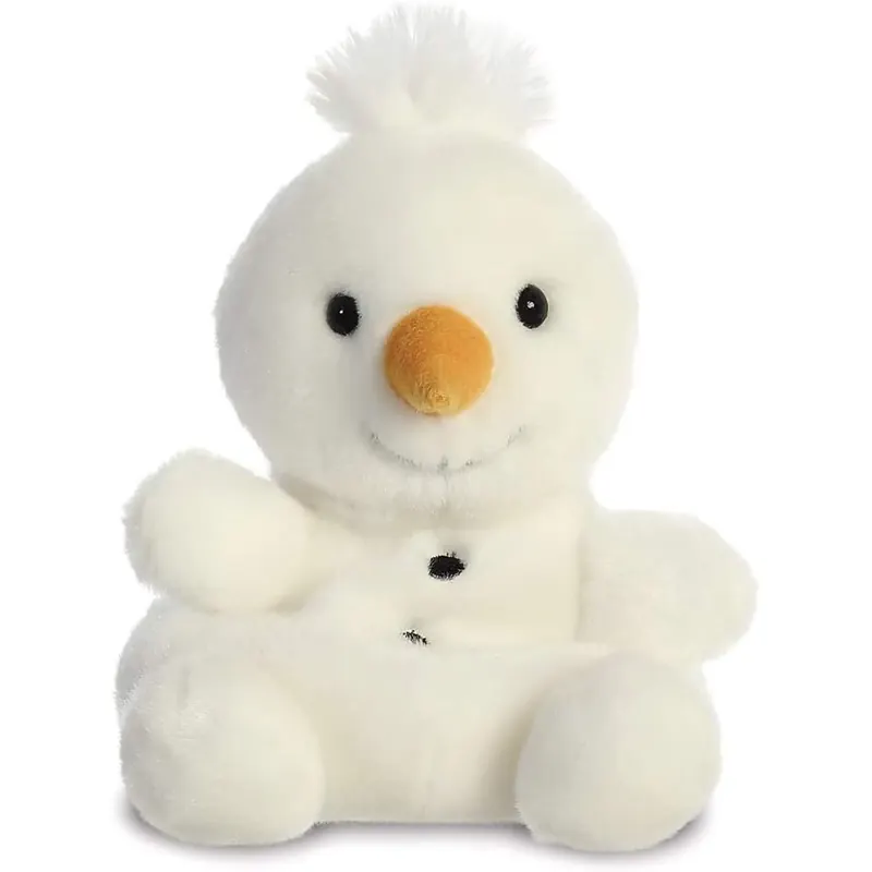 Aurora World Aurora, 99130, Palm Pals Schneemann, 13cm, Plüschtier, Weiß