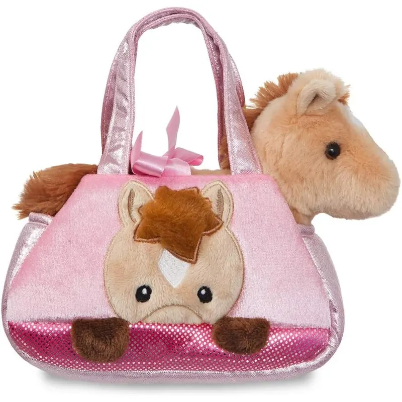 Aurora World Fancy Pals, 61013 Peek-a-Boo Pferd,Plüschtier, 20cm, braun, M