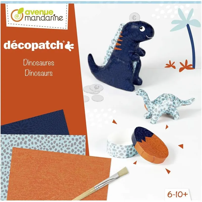 Avenue Mandarine, Kreativset Décopatch, Dinosaurier