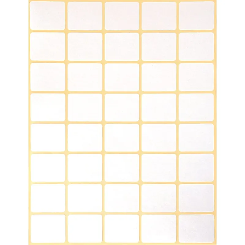 Avery Zweckform 3318 Haushaltsetiketten selbstklebend (22 x 18 mm, 1.200 Aufkleber auf 30 Bogen, Vielzweck-Etiketten für Haushalt, Schule und Büro zum Beschriften und Kennzeichnen) blanko, weiß
