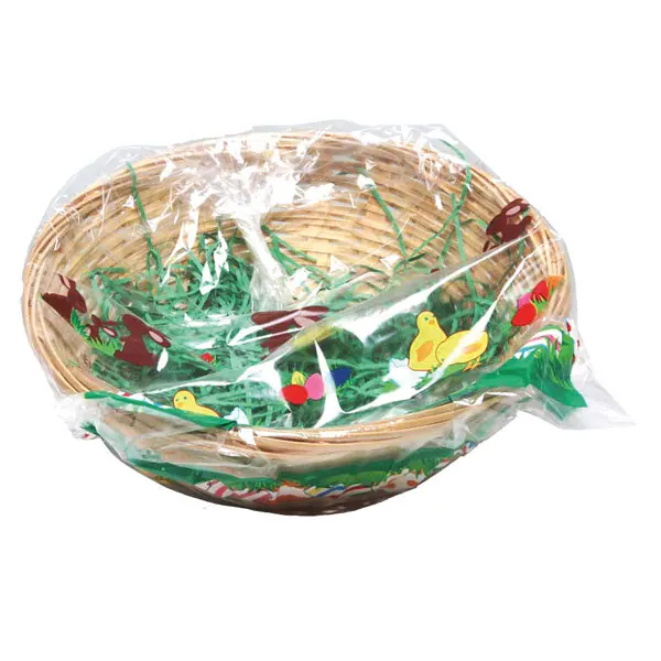 Bambuskorb mit 15g Ostergras Osterkorb
