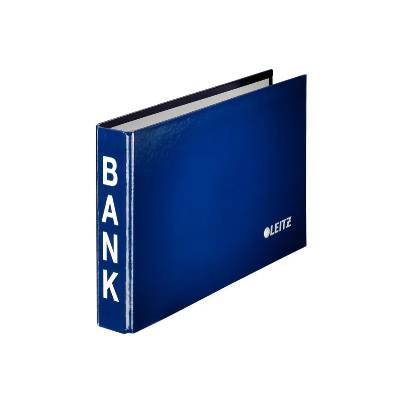 Bankordner Leitz 1002 - A5 quer 233 x 144 mm blau 35 mm schmal 2-Ring-Reißmechanik PP