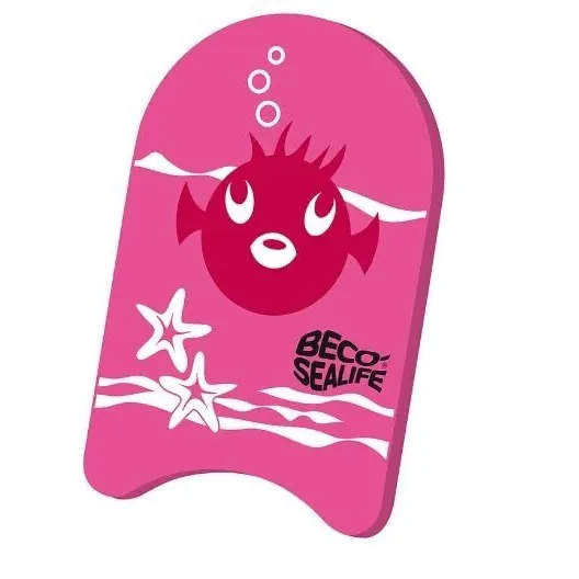 BECO Kinder Schwimmbrett Sealife Aqua Board Wasserbrett pink