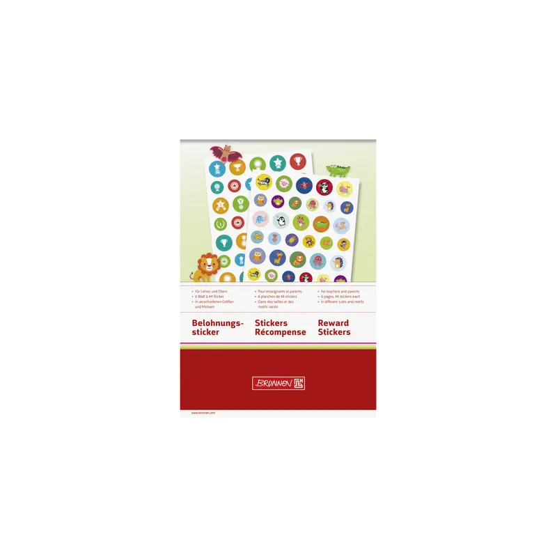 Belohnungssticker Brunnen 30575 - bunt Pckg/6