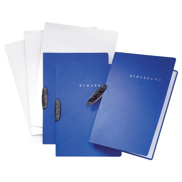 Bewerbungsmappe Pagna Basic Swing 22014 - A4 blau 2-Seitig Pckg/3