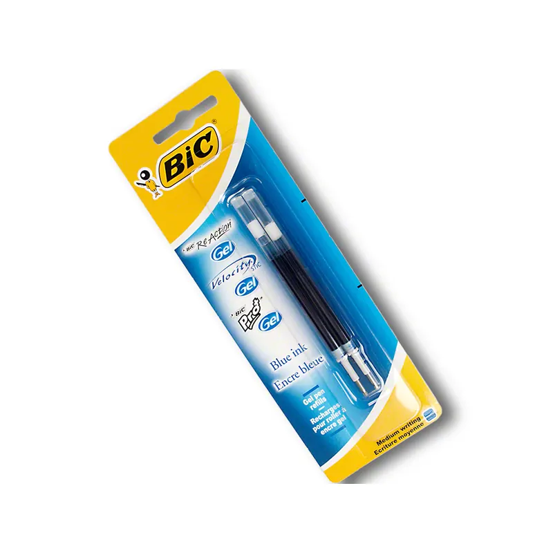 BIC Gelschreiber Ersatzminen blau, medium, P/2 Stück