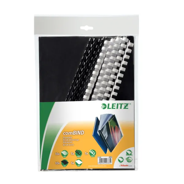 Bindestarterkit Leitz comBind 20333 - 20x Deckblätter 10x Binderücken 30er-Set