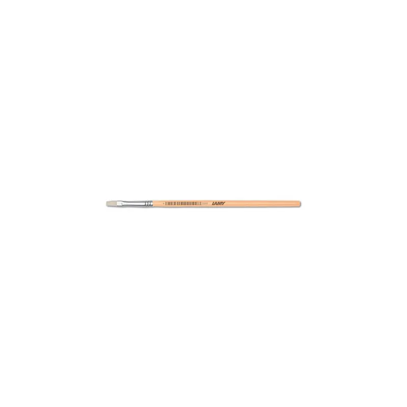 Borstenpinsel Lamy aquaplus 1222042 - Strichstärke 6 nahtlose Aluzwinge Stiel aus Holz