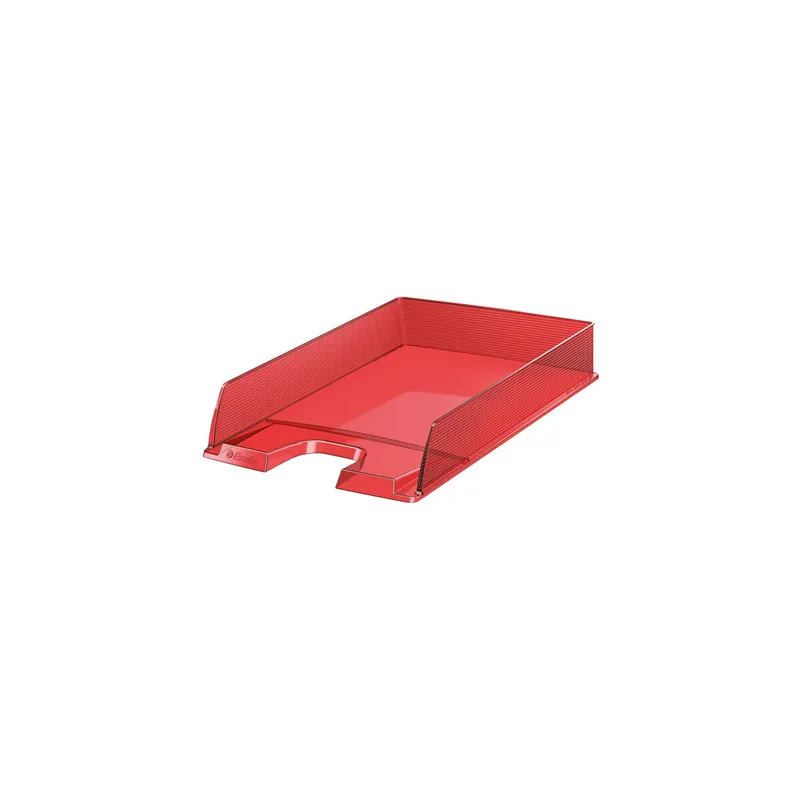 Briefkorb Esselte Europost 623601 - A4-C4 254 x 61 x 350 mm rot/transparent Polystyrol