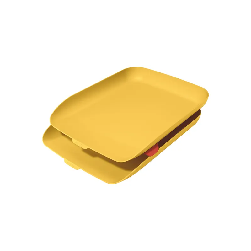 Briefkorb Leitz Cosy 5358 - A4-C4 268 x 43 x 358 mm gelb Polystyrol 2er-Set