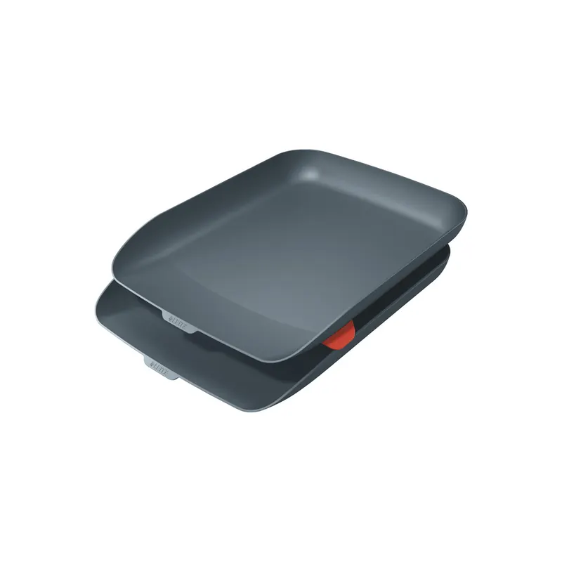 Briefkorb Leitz Cosy 5358 - A4-C4 268 x 43 x 358 mm grau Polystyrol 2er-Set