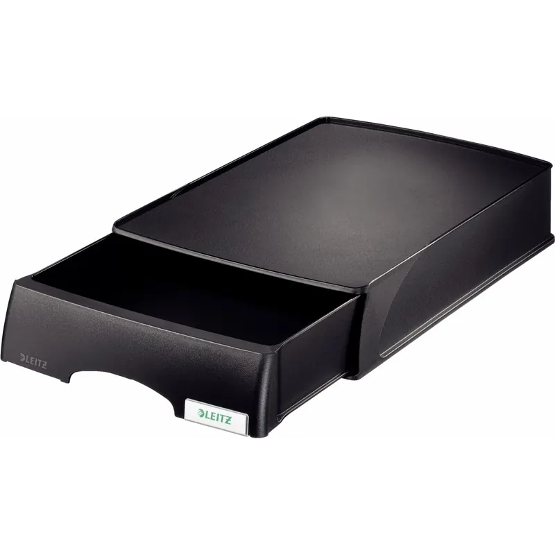 Briefkorb Leitz Plus 5210 - A4-C4 255 x 70 x 376 mm schwarz Polystyrol