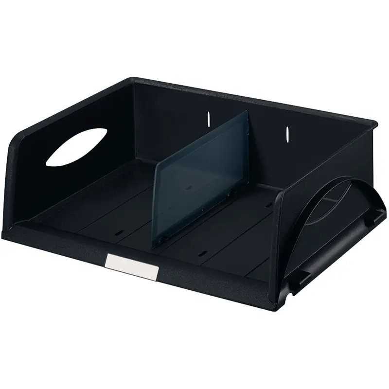 Briefkorb Leitz Sorty 5230 - A4-C4 Quer Überbreite 405 x 125 x 300 mm schwarz Polystyrol