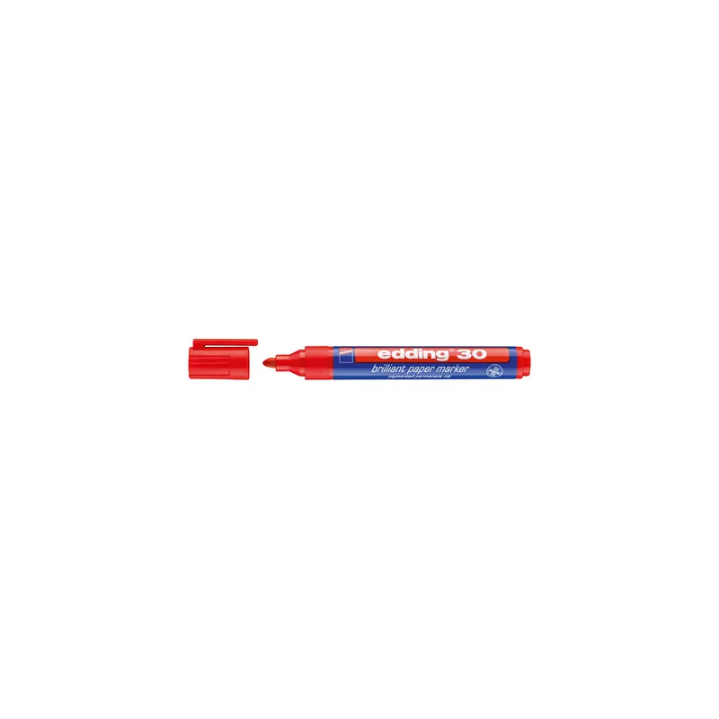 Brillant Papiermarker edding 30 - rot 1,5-3 mm Rundspitze permanent nachfüllbar