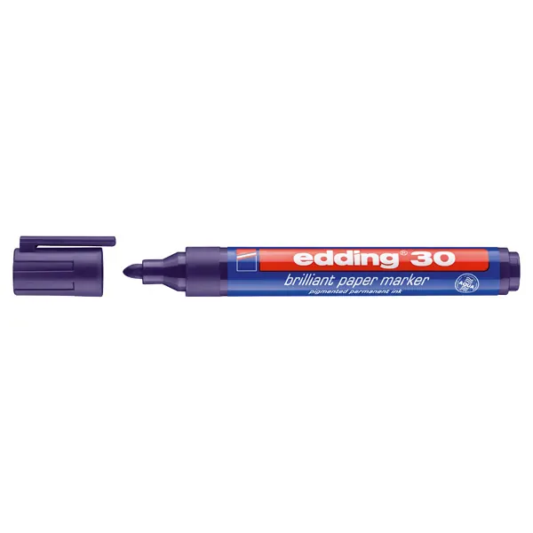 Brillant Papiermarker edding 30 - violett 1,5-3 mm Rundspitze permanent nachfüllbar