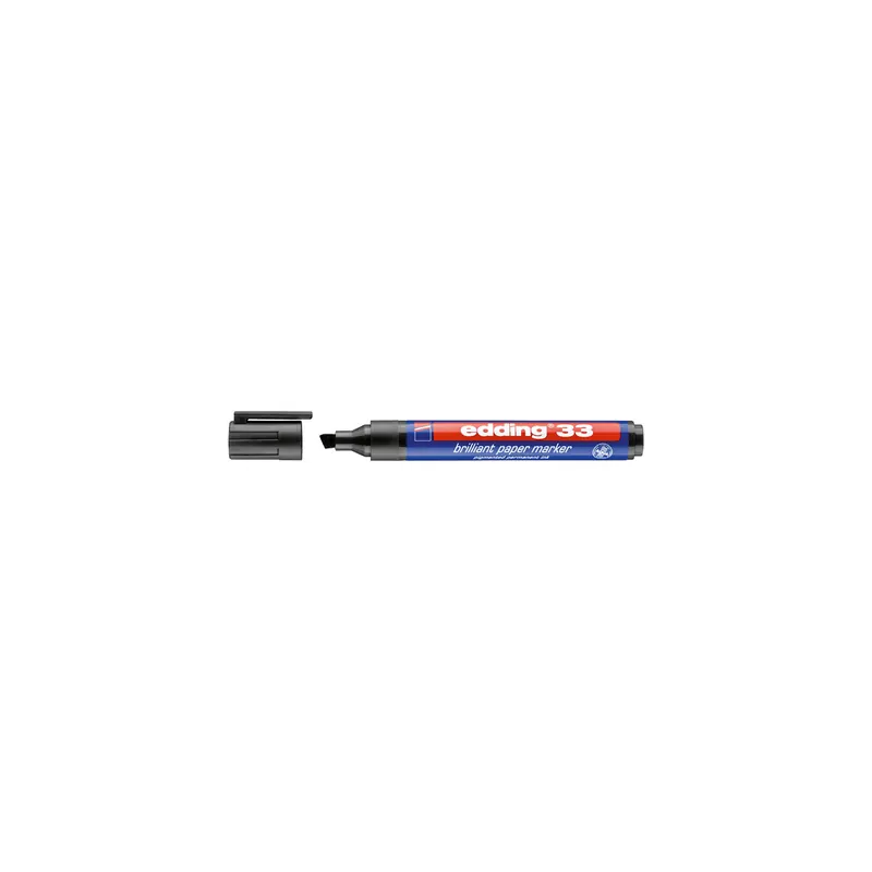Brillant Papiermarker edding 33 - schwarz 1-5 mm Keilspitze permanent nachfüllbar