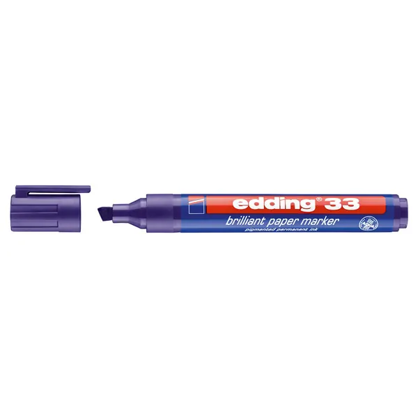 Brillant Papiermarker edding 33 - violett 1-5 mm Keilspitze permanent nachfüllbar