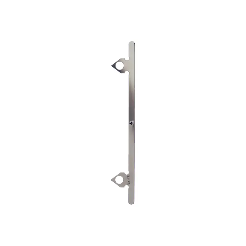 Broschüreneinhänger Leitz 1755 - 70 x 8 x 120 mm silber 8 cm Standard-Lochung Metall Pckg/25