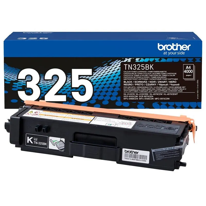 Brother Original Jumbo-Tonerkassette TN-325BK schwarz (für Brother HL-4140CN, HL-4570CDW, HL-4150CDN, HL-4570CDWT, DCP-9055CDN, DCP-9270CDN, MFC-9460CDN, MFC-9970CDW, MFC-9465CDN), XL