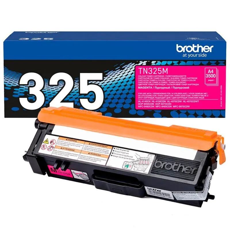 Brother Original Jumbo-Tonerkassette TN-325M magenta (für Brother HL-4140CN, HL-4570CDW, HL-4150CDN, HL-4570CDWT, DCP-9055CDN, DCP-9270CDN, MFC-9460CDN, MFC-9970CDW, MFC-9465CDN)