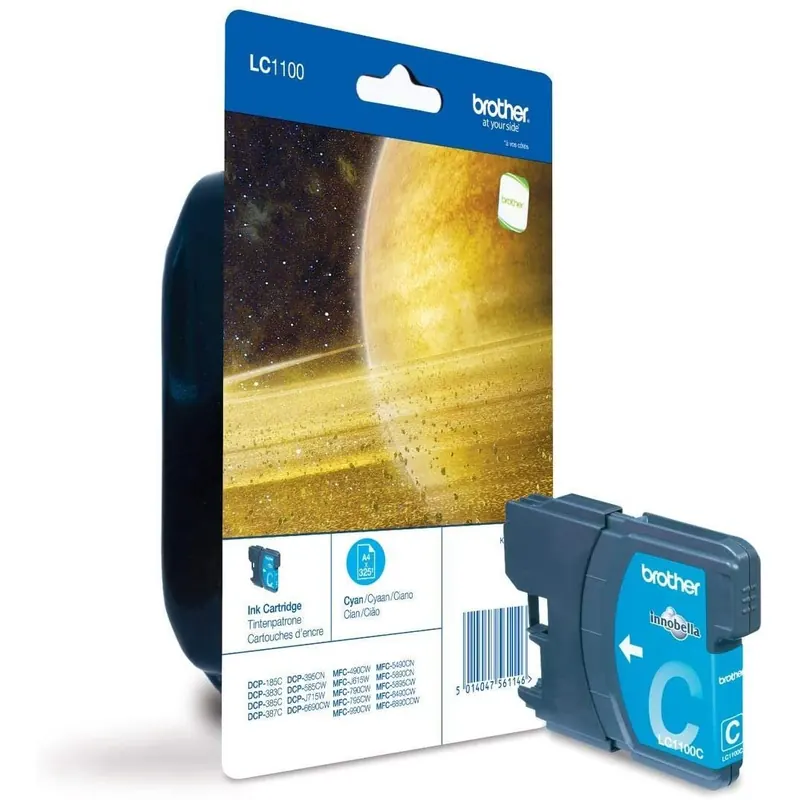 Brother Original Tintenpatrone LC-1100C (cyan) (für Brother DCP-J125, DCP-J140, DCP-J315, DCP-J515)