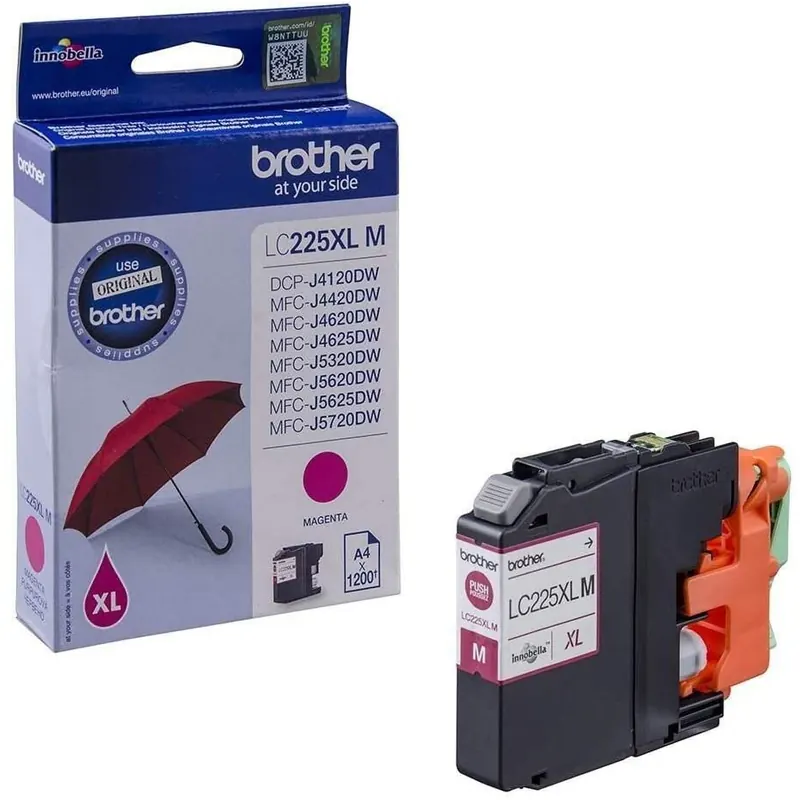 Brother Original Tintenpatrone LC-225XL M (magenta) (für Brother DCP-J4120DW, MFC-J4420DW, MFC-J4620DW, MFC-J4625DW, MFC-J5320DW, MFC-J5620DW, MFC-J5625DW, MFC-J5720DW)