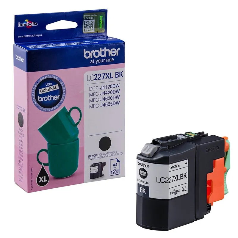 Brother Original Tintenpatrone LC-227XL BK schwarz (für Brother DCP-J4120DW, MFC-J4420DW, MFC-J4620DW, MFC-J4625DW)