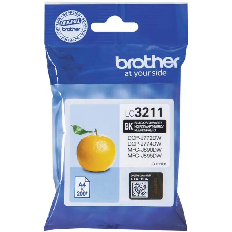 Brother Original Tintenpatrone LC-3211BK (schwarz) (für Brother DCP-J772DW, DCP-J774DW, MFC-J890DW, MFC-J895DW)