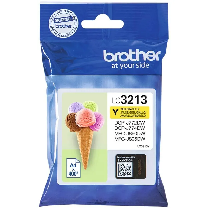Brother Original Tintenpatrone LC-3213Y (gelb) (für Brother DCP-J772DW, DCP-J774DW, MFC-J890DW, MFC-J895DW)