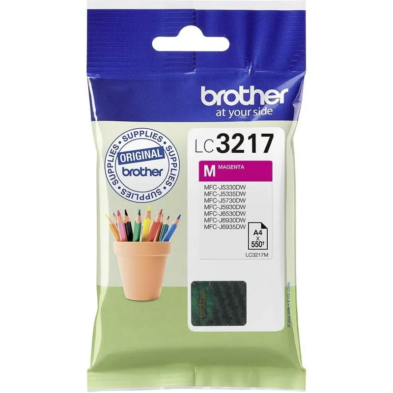 Brother Original Tintenpatrone LC-3217M magenta (für Brother MFC-J5330DW, -J5335DW, -J5730DW, -J5930DW, -J6530DW, -J6930DW, -J6935DW)