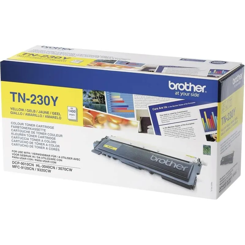 Brother Original Tonerkassette TN-230Y gelb (für Brother DCP-9010CN, MFC-9120CN, HL-3040CN, HL-3070CW, MFC-9320CW)