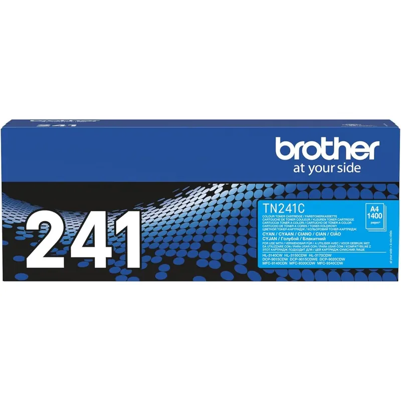 Brother Original Tonerkassette TN-241C cyan (für Brother HL-3140CW, HL-3170CDW, HL-3150CDW, DCP-9020CDW, MFC-9140CDN, MFC-9330CDW, MFC-9340CDW)