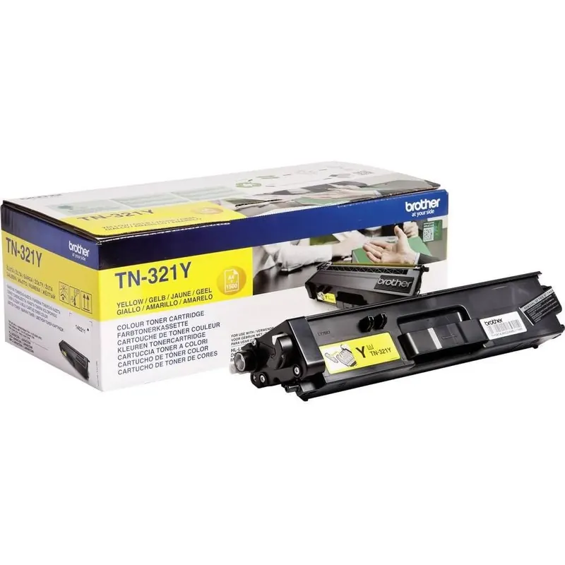 Brother Original Tonerkassette TN-321Y gelb (für Brother DCP-L8400CDN, DCP-L8450CDW, HL-L8250CDN, HL-L8350CDW, MFC-L8650CDW, MFC-L8850CDW), 1500 Seiten