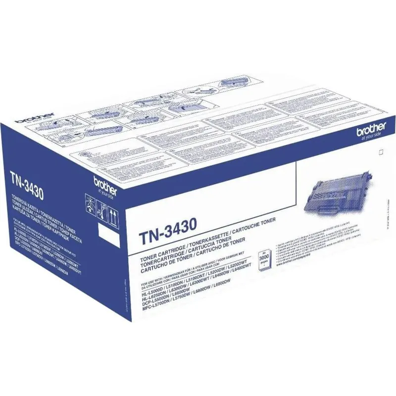 Brother Original Tonerkassette TN-3430 schwarz (für Brother HL-L5000DN, HL-L5100DN, HL-L5100DNT, HL-L5100DNTT, HL-L5200DW, DCP-L5500DN, MFC-L5700DN, MFC-L5750DW)