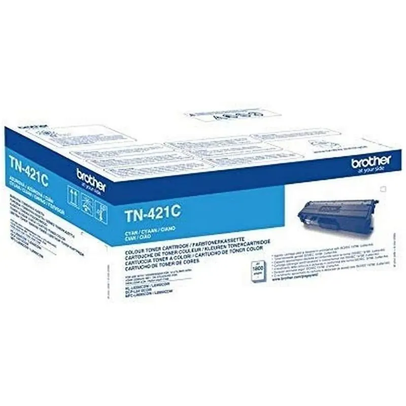 Brother Original Tonerkassette TN-421C cyan (für Brother HL-L8260CDW, HL-L8360CDW, DCP-L8410CDW, MFC-L8690CDW, MFC-L8900CDW)