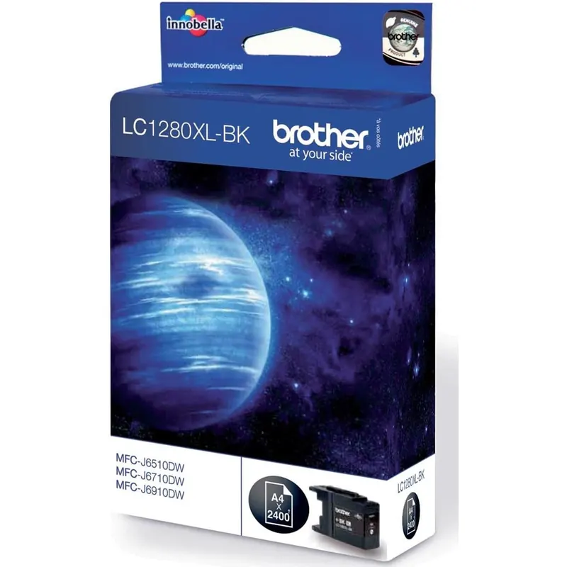 Brother Original XL-Tintenpatrone LC-1280XLBK schwarz (für Brother MFC-J5910DW, MFC-J6510DW, MFC-J6710DW, MFC-J6910DW)