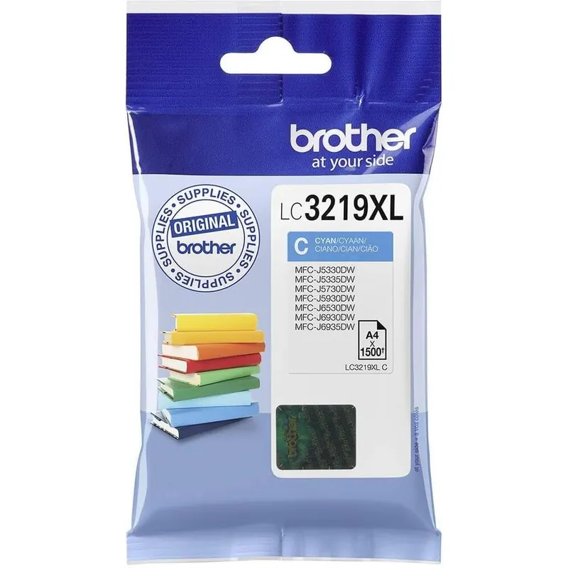Brother Original XL-Tintenpatrone LC-3219XLC cyan (für Brother MFC-J5330DW, MFC-J5335DW, MFC-J5730DW, MFC-J5930DW, MFC-J6530DW, MFC-J6930DW, MFC-J6935DW)