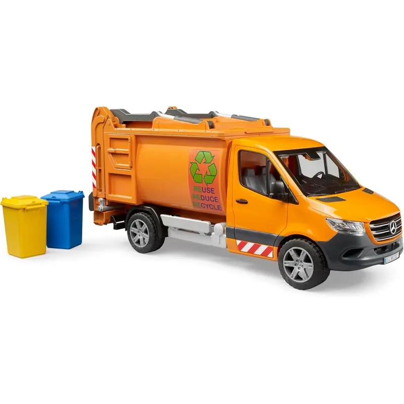 bruder 02682 - MB Sprinter Kommunal Müllfahrzeug - 1:16, Fahrzeug, Müllauto, Müllabfuhr, Spielzeug ab 4 Jahren