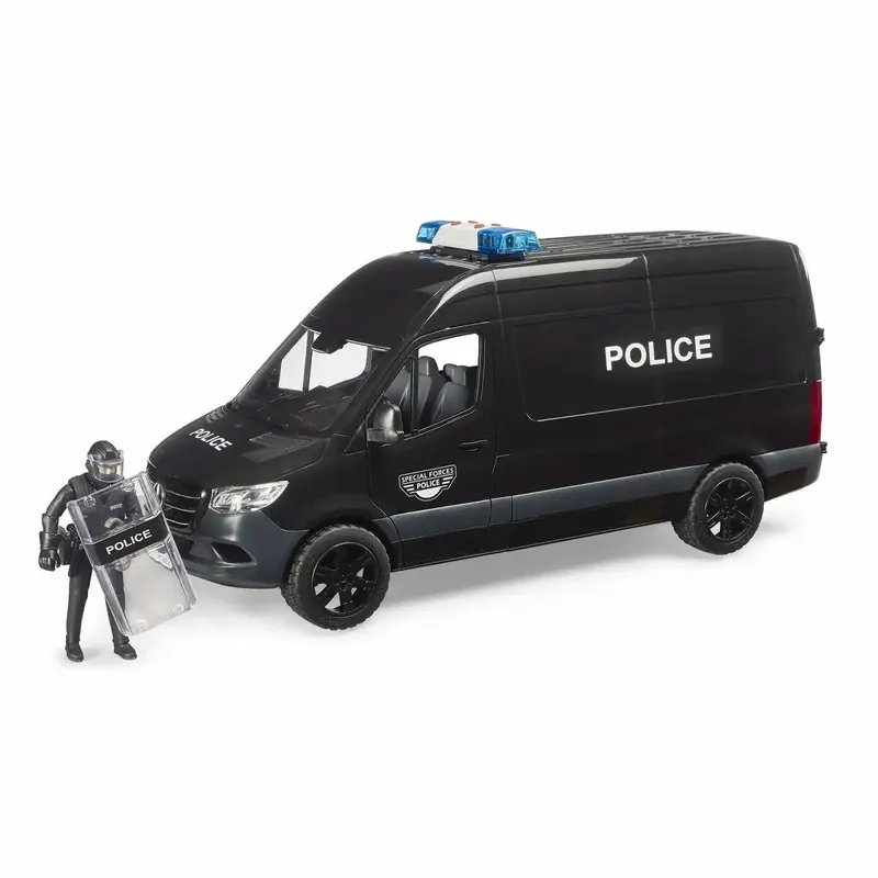 Bruder Polizei Sprinter Mercedes-Benz Special Forces schwarz, 02685