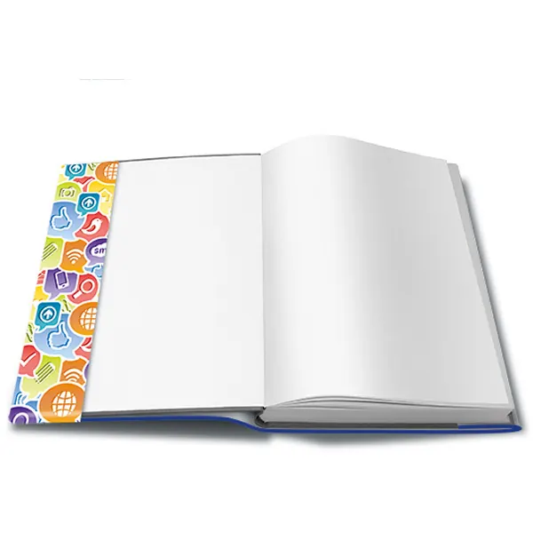 Buchschoner Herma Hermäx Design 26260 - 260 x 540 mm Social Icons mit Beschriftungsetikett PP-Folie