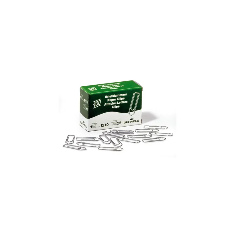 Büroklammer Durable 1210 - 32 mm verzinkt Metall Pckg/100