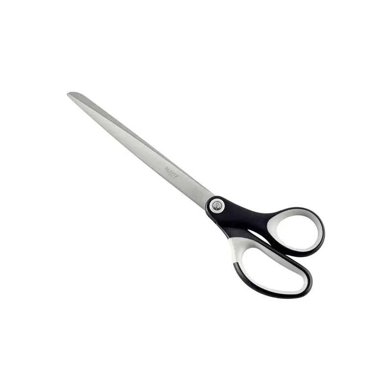 Büroschere Leitz Titan 5418 - 10 Zoll 260 mm schwarz abgerundet ergonomischer Soft-Grip Griff