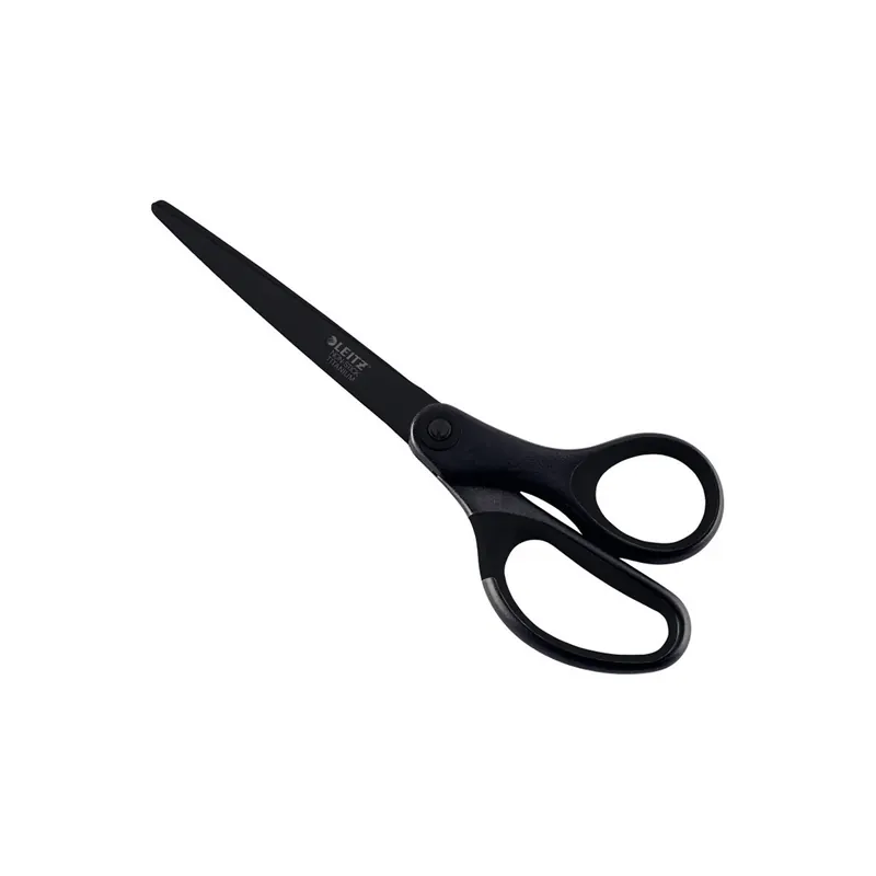 Büroschere Leitz Titan Anti-Haft 5419 - 7 Zoll 180 mm schwarz abgerundet ergonomischer Soft Griff